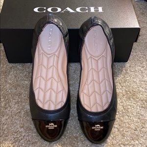 Black Coach Bonnie Ballet Flats